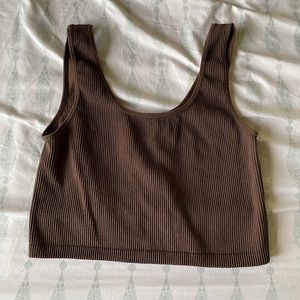 Cute brown crop top